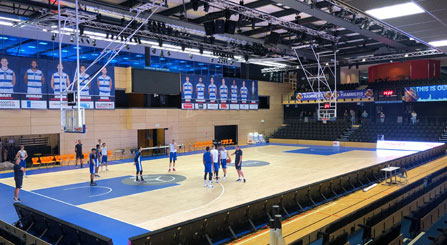 Netherlands Basketball Stadium LED Display Show On TV